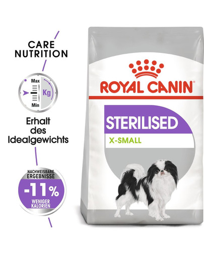 ROYAL CANIN STERILISED X-SMALL Trockenfutter für kastrierte sehr kleine Hunde 0,5 kg