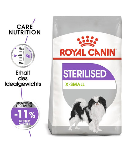 ROYAL CANIN STERILISED X-SMALL Trockenfutter für kastrierte sehr kleine Hunde 1,5 kg