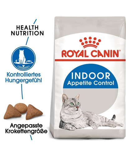ROYAL CANIN INDOOR Appetite Control Trockenfutter für übergewichtige Wohnungskatzen 2 kg