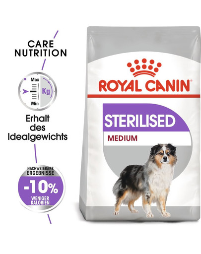 ROYAL CANIN STERILISED MEDIUM Trockenfutter für kastrierte mittelgroße Hunde 10 kg