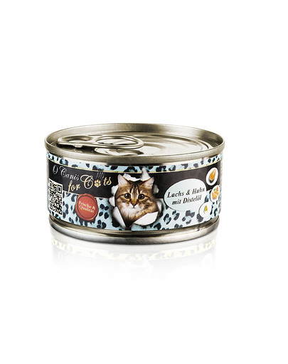 O'CANIS for Cats-Huhn, Lachs & Distelöl 100 g