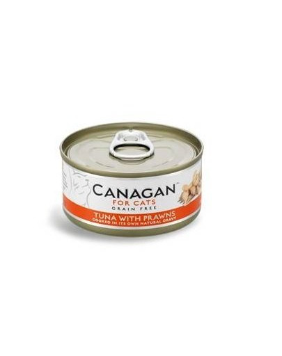 CANAGAN Cat Tuna with Prawns Nassfutter für Katze Thunfisch mit Garnelen 75 g