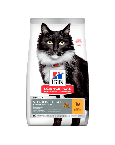 HILL'S Science Plan Feline Mature Adult sterilised cat chicken 3 kg