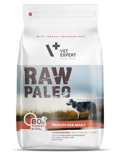 VETEXPERT Hundetrockenfutter – Raw Paleo Adult Medium 10kg