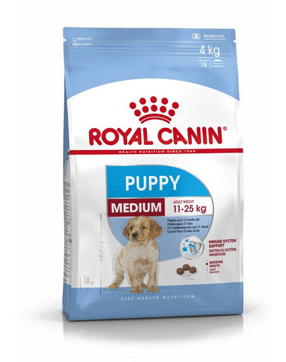 ROYAL CANIN MEDIUM Puppy Welpenfutter trocken für mittelgroße Hunde 4 kg