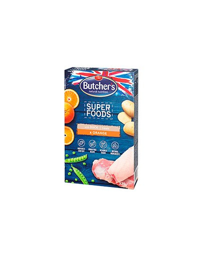 BUTCHER'S Superfoods Grain Free gebackene Snacks mit Duck & Orange 320g