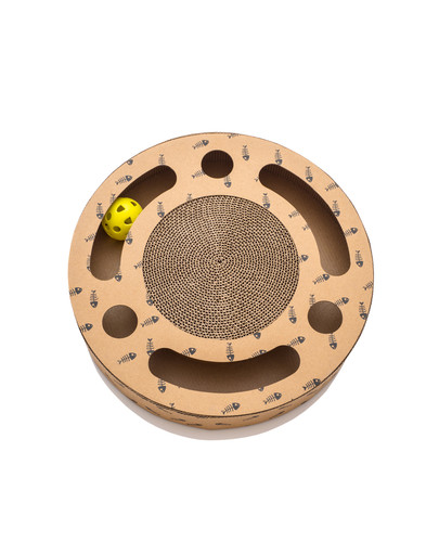 ARISTOCAT Scratcher - Kratzmatte aus Karton mit Ball und Katzenminze