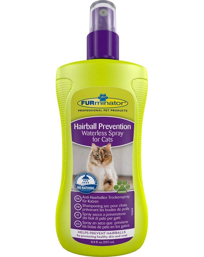 FURMINATOR Anti-Haarballen Spray Trockenspray für Katzen 250ml