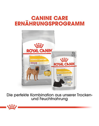 ROYAL CANIN MEDIUM Dermacomfort Trockenfutter für mittelgroße Hunde mit empfindlicher Haut 10 kg