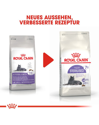 ROYAL CANIN STERILISED 7+ Trockenfutter für ältere kastrierte Katzen 400 g