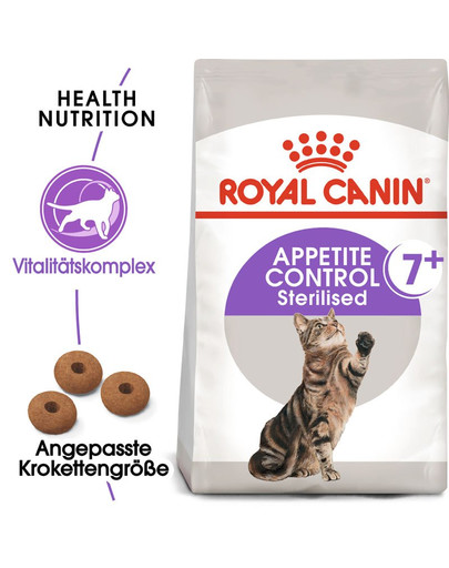 ROYAL CANIN STERILISED 7+ Appetite Control für ältere kastrierte Katzen 400 g