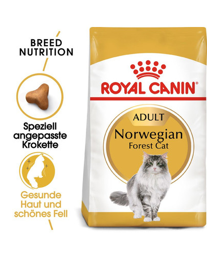 ROYAL CANIN Norwegian Forest Cat Adult Trockenfutter für Norwegische Waldkatzen 2 kg