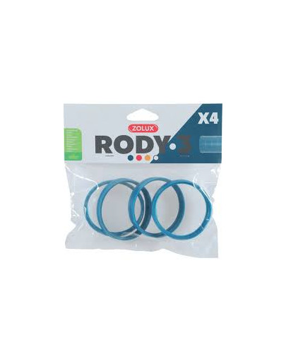 ZOLUX 4 Ringe für Rody-Röhre blau