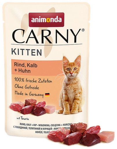 ANIMONDA Carny Kitten Rind, Kalb + Huhn 85 g
