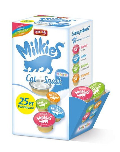 ANIMONDA Milkies Selection Milch Snacks für Katzen 20x15g