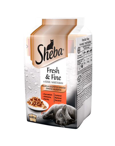 SHEBA Fresh & Fine Herzhafte Komposition Multipack 12x50g