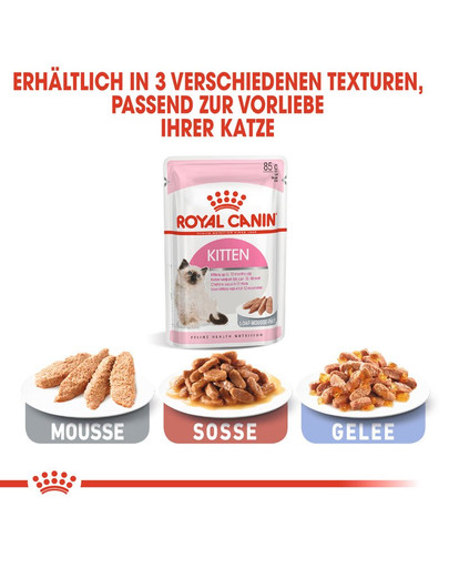 ROYAL CANIN KITTEN Nassfutter in Mousse für Kätzchen 85 g
