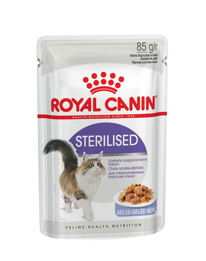 ROYAL CANIN STERILISED Nassfutter in Gelee für kastrierte Katzen 12x85g
