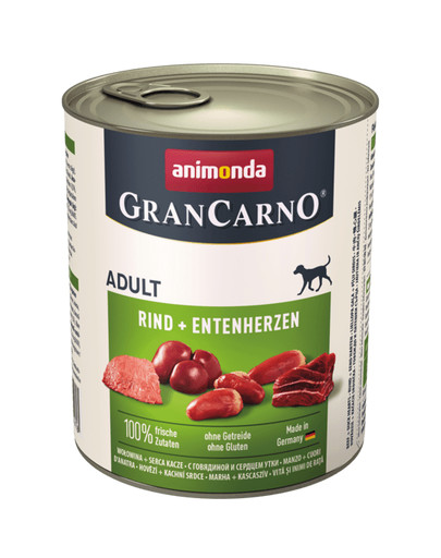 ANIMONDA GranCarno Original Adult RIND + ENTENHERZEN 800 g