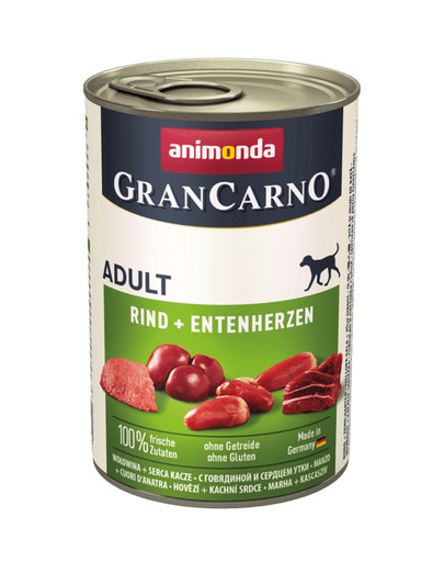 ANIMONDA GranCarno Original Adult RIND + ENTENHERZEN 400 g