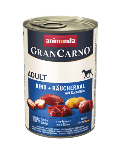 ANIMONDA GranCarno Original Adult RIND + RÄUCHERAAL MIT KARTOFFELN 400 g