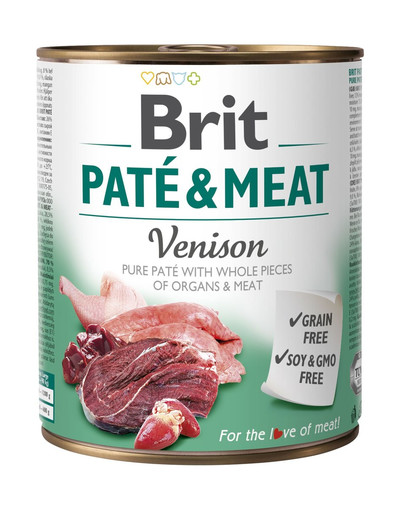 BRIT Pate & meat venison 800g