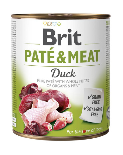 BRIT Pate & meat duck 800g