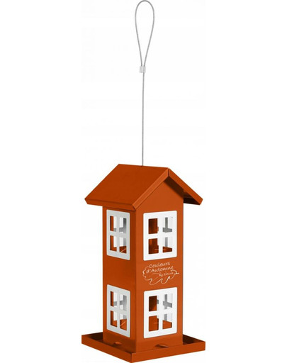 ZOLUX Vogel-Futterhaus mit 8 Fenstern Orange