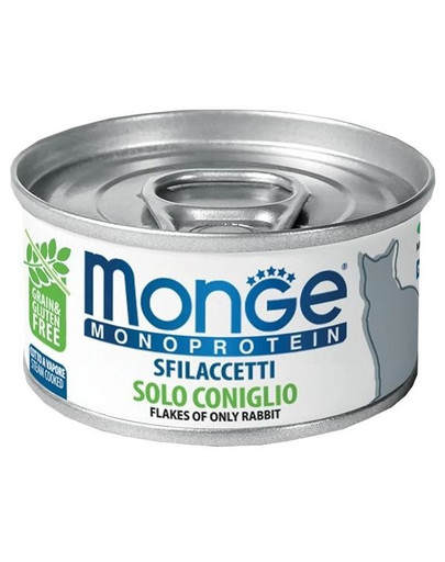 MONGE Monoprotein Cat mit Kaninchenfleisch 80g