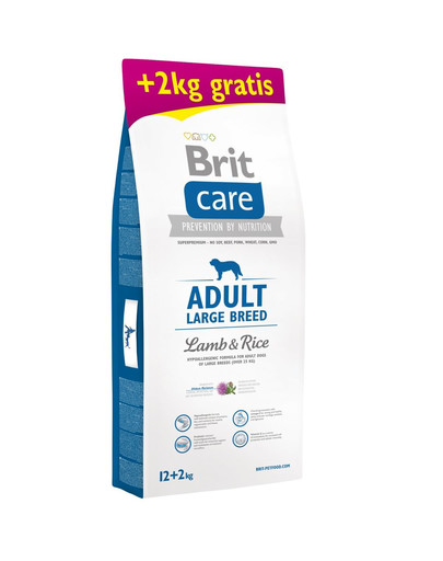 BRIT Care Adult Large Breed Lamb & Rice 12kg + 2 kg