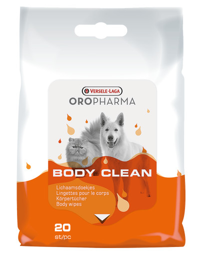 VERSELE-LAGA Oropharma Body Clean Feuchte Körperreinigungstücher 20 Stücke