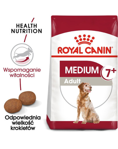 ROYAL CANIN MEDIUM Adult 7+ Trockenfutter für ältere mittelgroße Hunde 20 kg (2 x 10 kg)