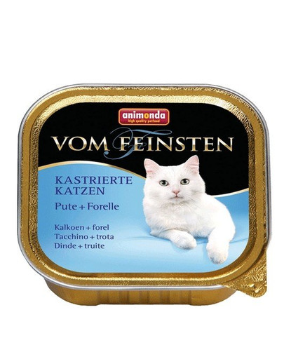 ANIMONDA Vom Feinsten Kastierte Katzen Pute + Forelle 6 x 100 g