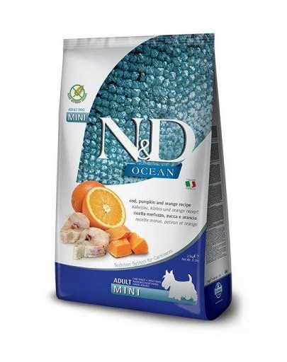 FARMINA N&D Ocean dog adult codfish, pumpkin, orange mini 14 kg (2 x 7 kg)