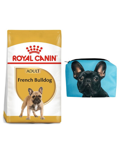 ROYAL CANIN French Bulldog Hundefutter trocken für Französische Bulldoggen 9 kg  + Kosmetiktasche