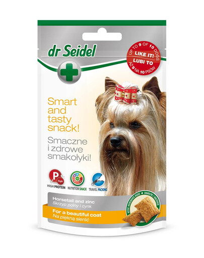 DR SEIDEL vollwertige Snacks zur Verbesserung des Fellzustands für Hunde 90g