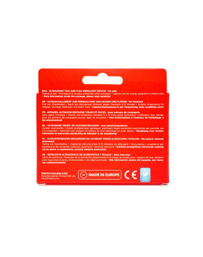 TICKLESS PET Ultraschallgerät zur Fernhaltung von Zecken & Flöhe Orange