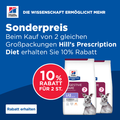 HILL'S Aktion: 10% Rabatt ab 2 großen Säcken