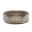 FERA Oval Hundebett 75x62x22 cm grau