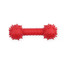 PET NOVA DOG LIFE STYLE Kauspielzeug Hantel mit Glocke Rindfleisch Geschmack 14cm Rot