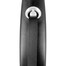 FLEXI Black Design L Gurt Roll-Leine 5 m Schwarz