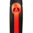 FLEXI Leine New Neon Größe M Gurt 5 m orange