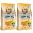 HAPPY DOG NaturCroq Trockenfutter mit Geflügel und Reis für adulte Hunde alle Rassen 8 kg (2x4 kg)