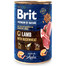 BRIT Premium by Nature 6 x 400 g Lamm und Buchweizen Nassfutter für Hunde