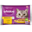WHISKAS Senior 85g: Nassfutter für ältere Katzen mit Huhn und Truthahn in Gelee