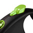 FLEXI Automatik-Leine Schwarz Design L-Gurt 5 m grün