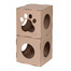 CARTON+ PETS Modulare Katzenhäuser aus Pappe Twins