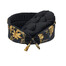 FERA Gold ovales Bett mit Schleife für Hunde und Katzen S 53x44x26 cm