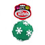 PET NOVA DOG LIFE STYLE Hundeball mit Schneeflocken 7,5 cm Grün