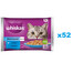 WHISKAS Adult 52x85g Fish Delicacies Nassfutter für ausgewachsene Katzen in Gelee mit: Lachs, Thunfisch